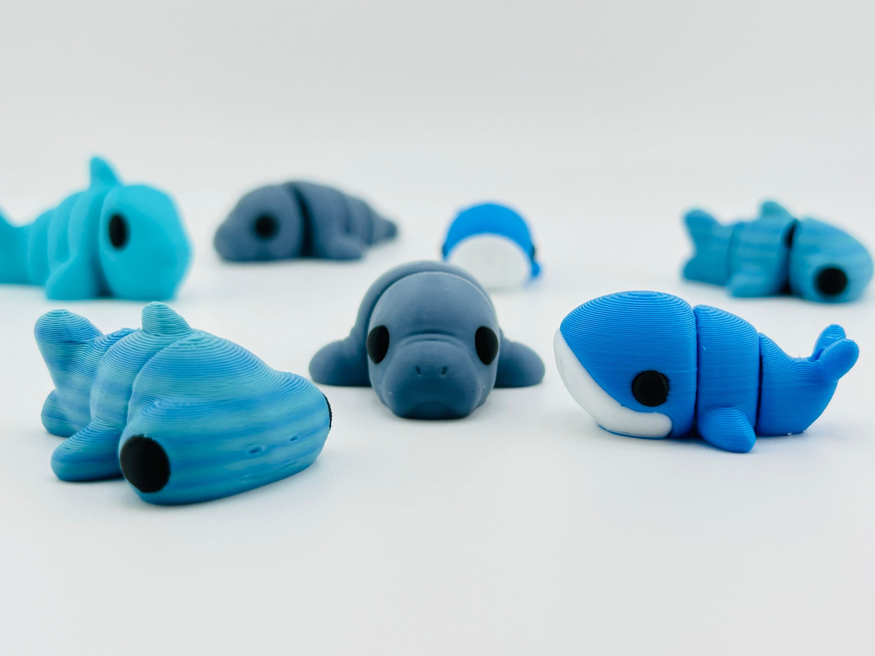 3D Printed Ocean Creatures Fidgets