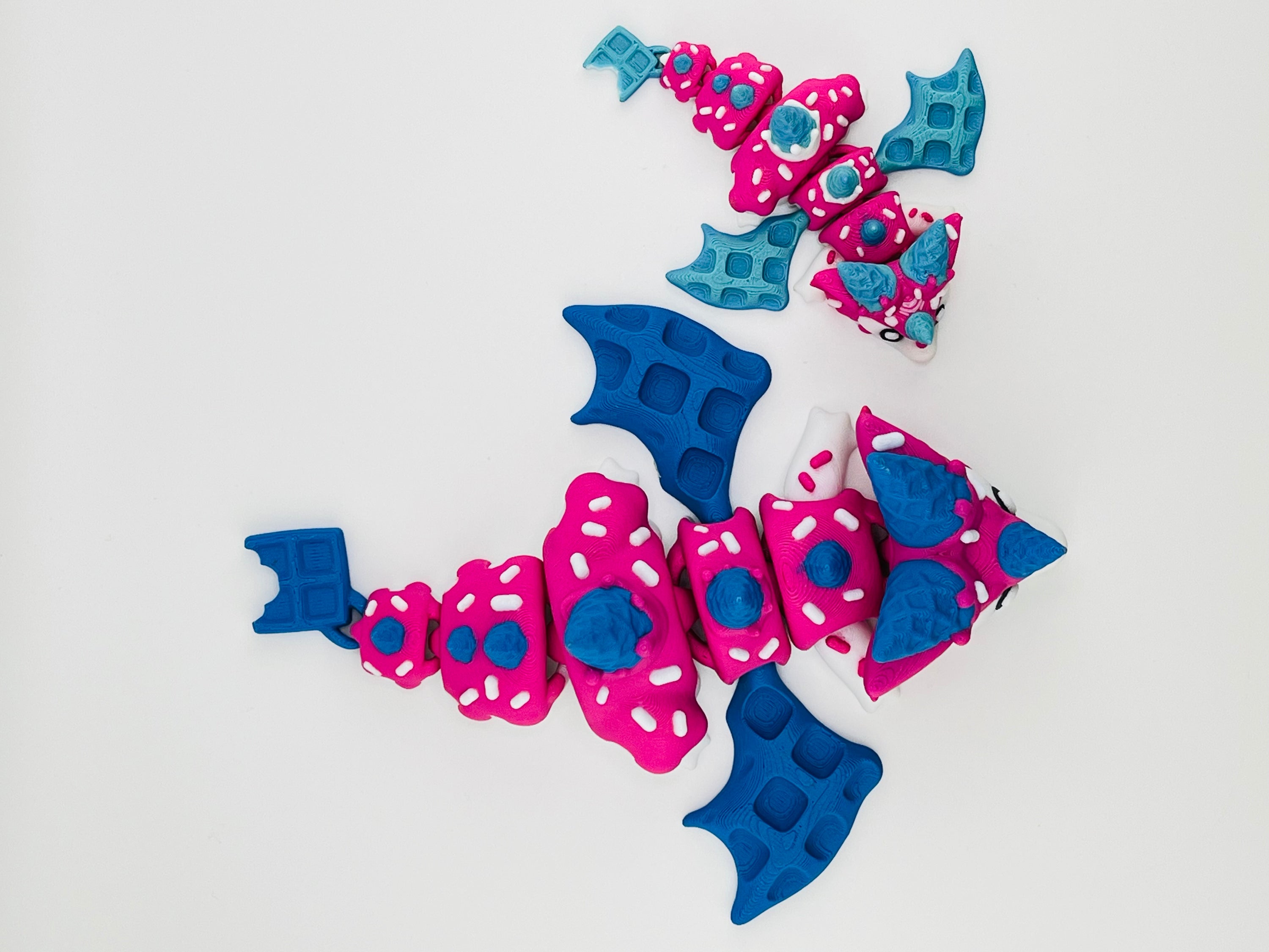 Sugar Rush Dragon Pink Blue Extra Large Fidget