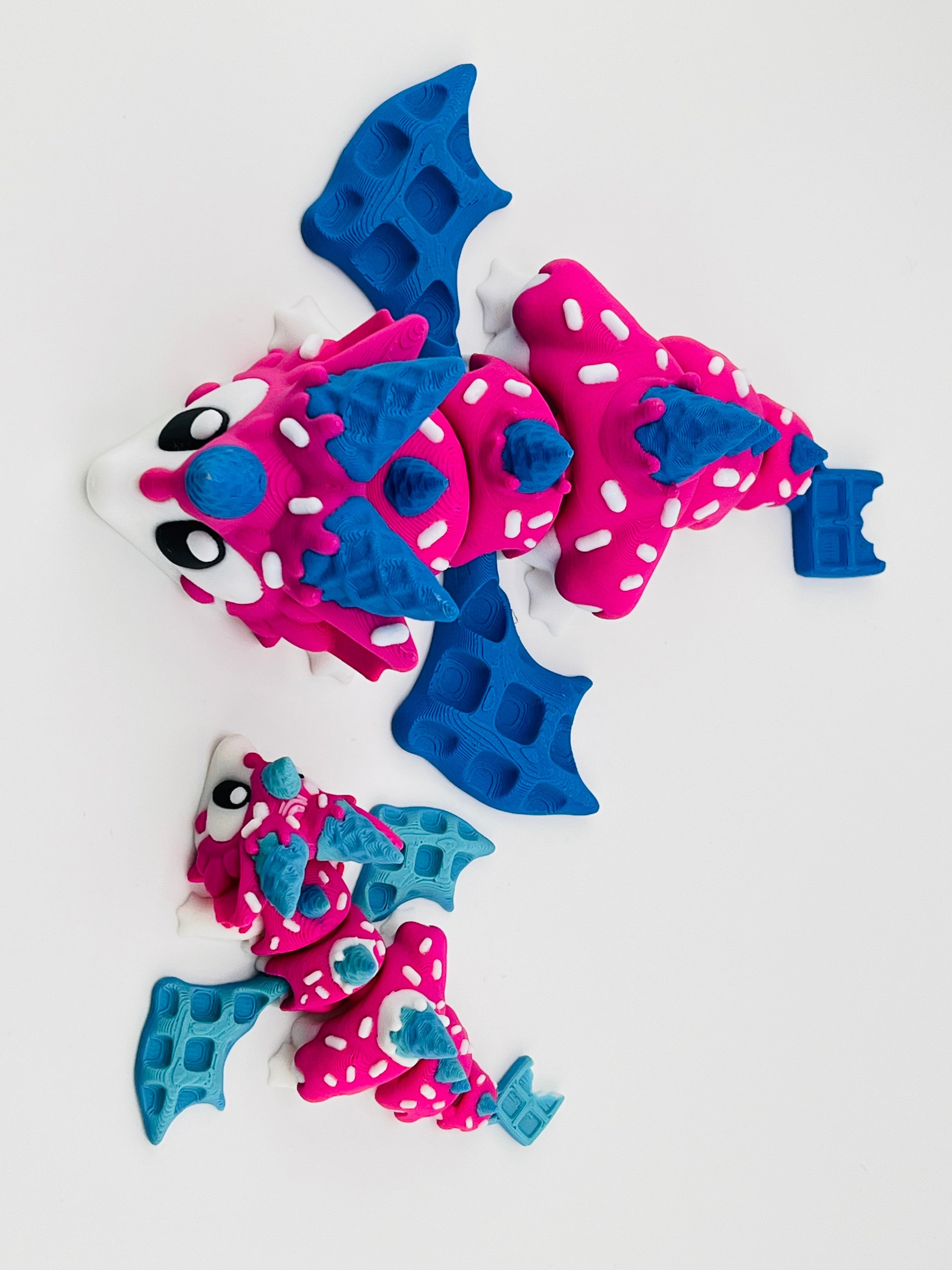 Sugar Rush Dragon Pink Blue Extra Large Fidget