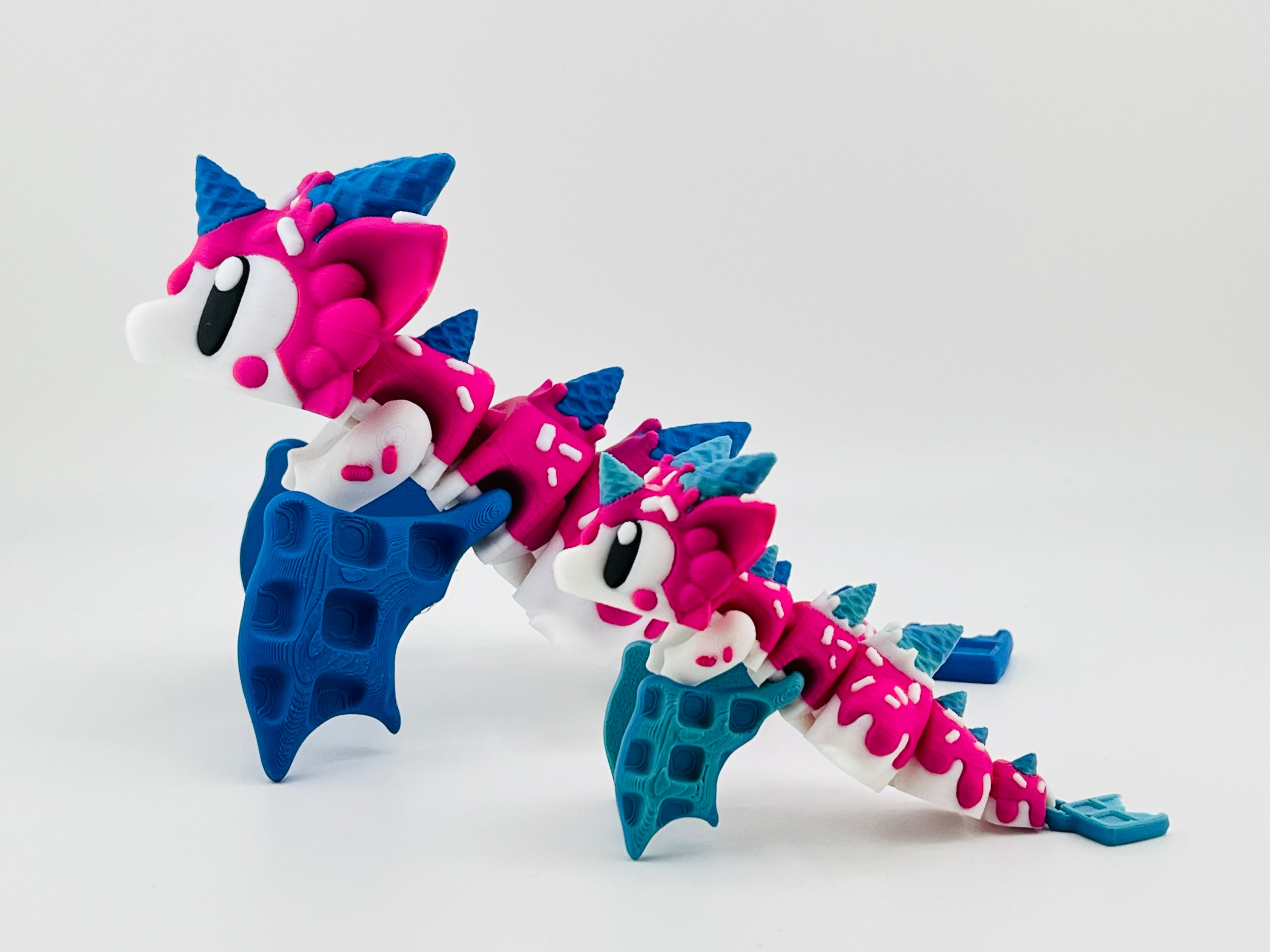 Sugar Rush Dragon Pink Blue Extra Large Fidget