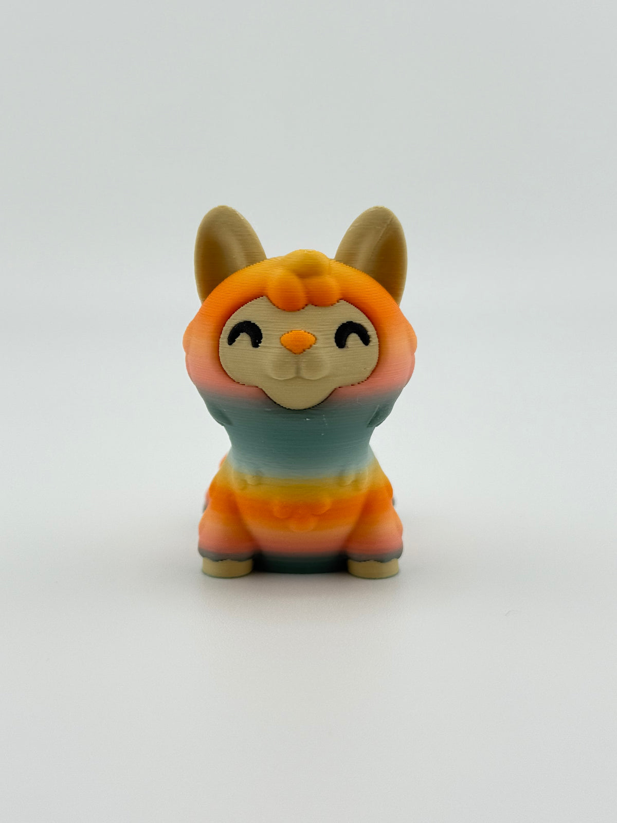 Orange Grass Mud Horse Fidget Toy