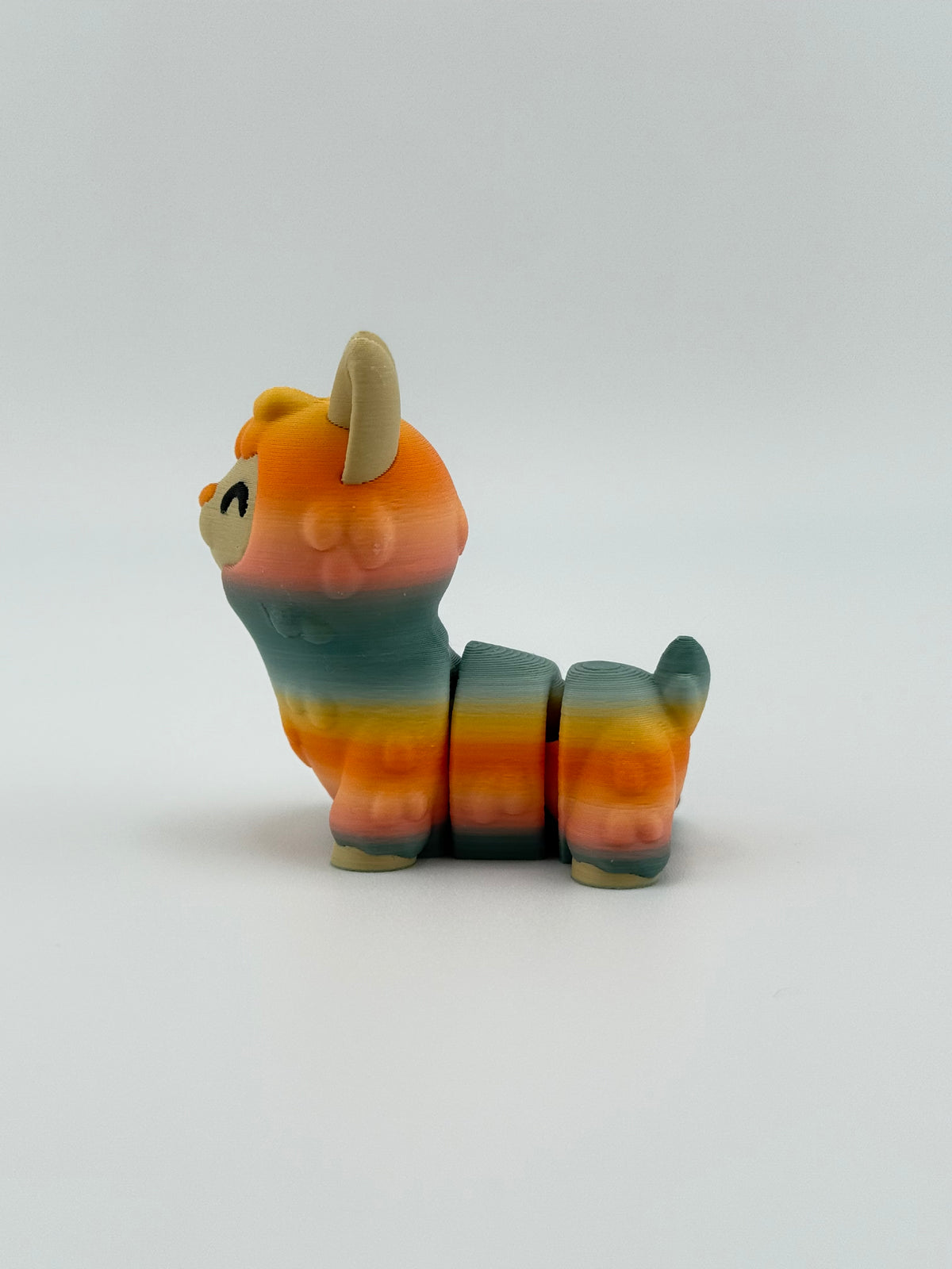 Orange Grass Mud Horse Fidget Toy