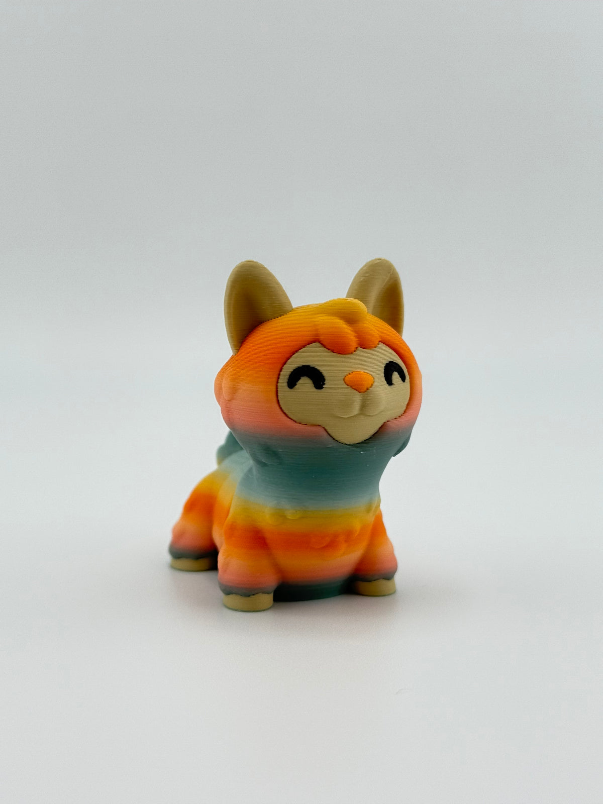 Orange Grass Mud Horse Fidget Toy