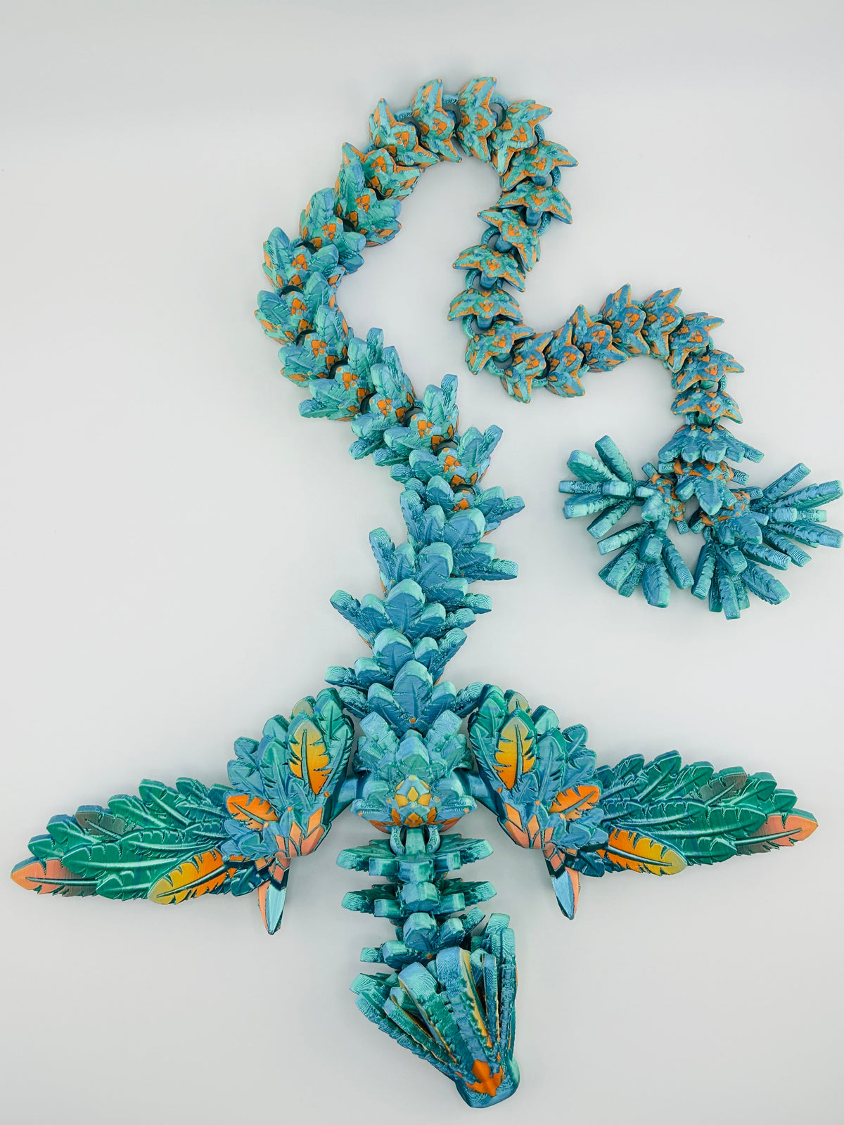 Flying Serpent XXL Silk Blue Fidget Toy