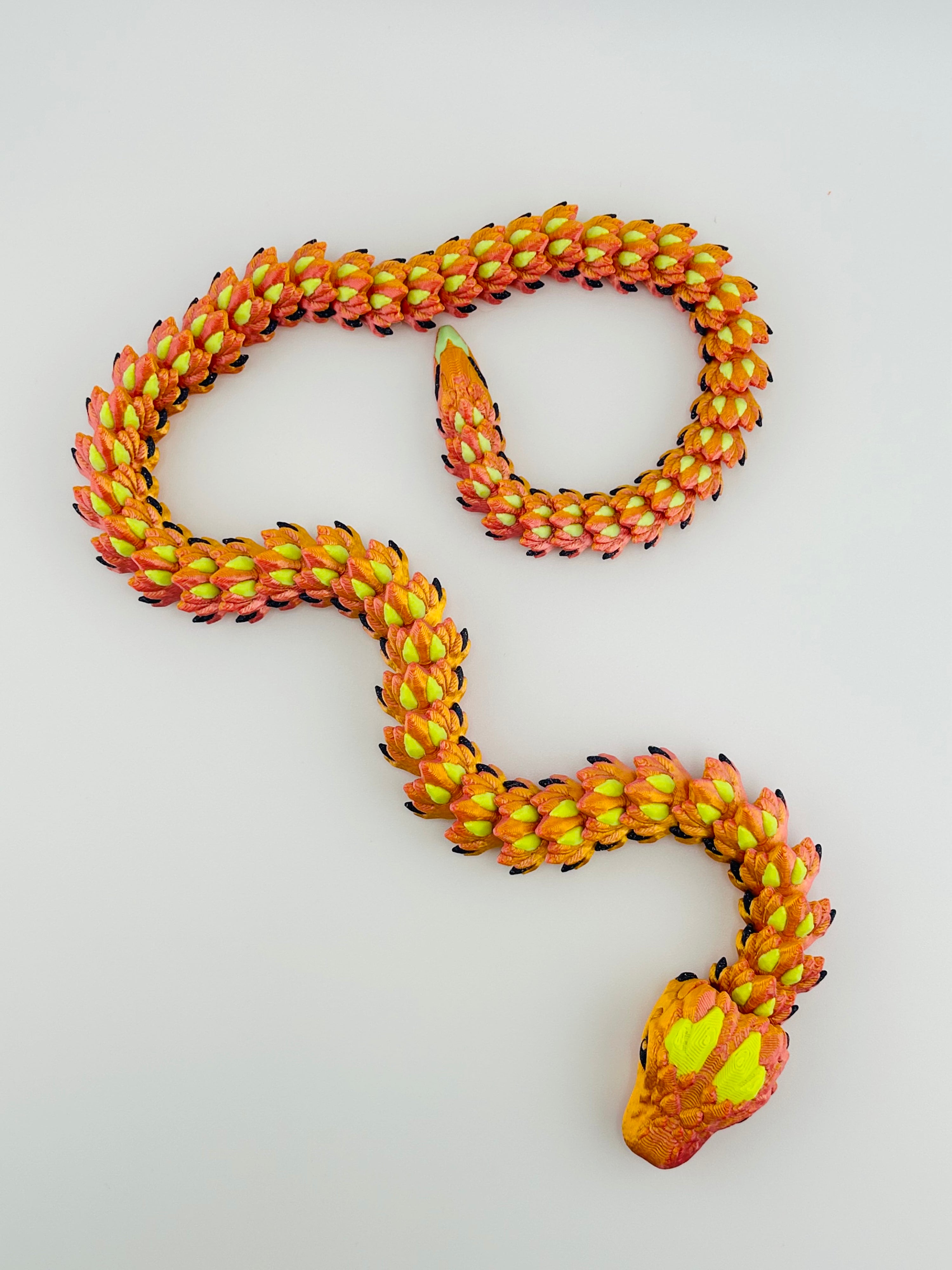 Crystal Snake Silk Pink Fidget Toy