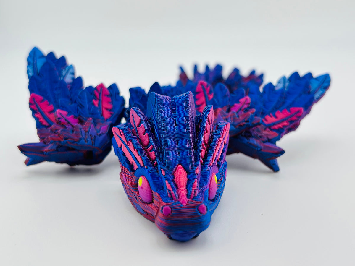 Baby Flying Serpent Blue Fidget Toy