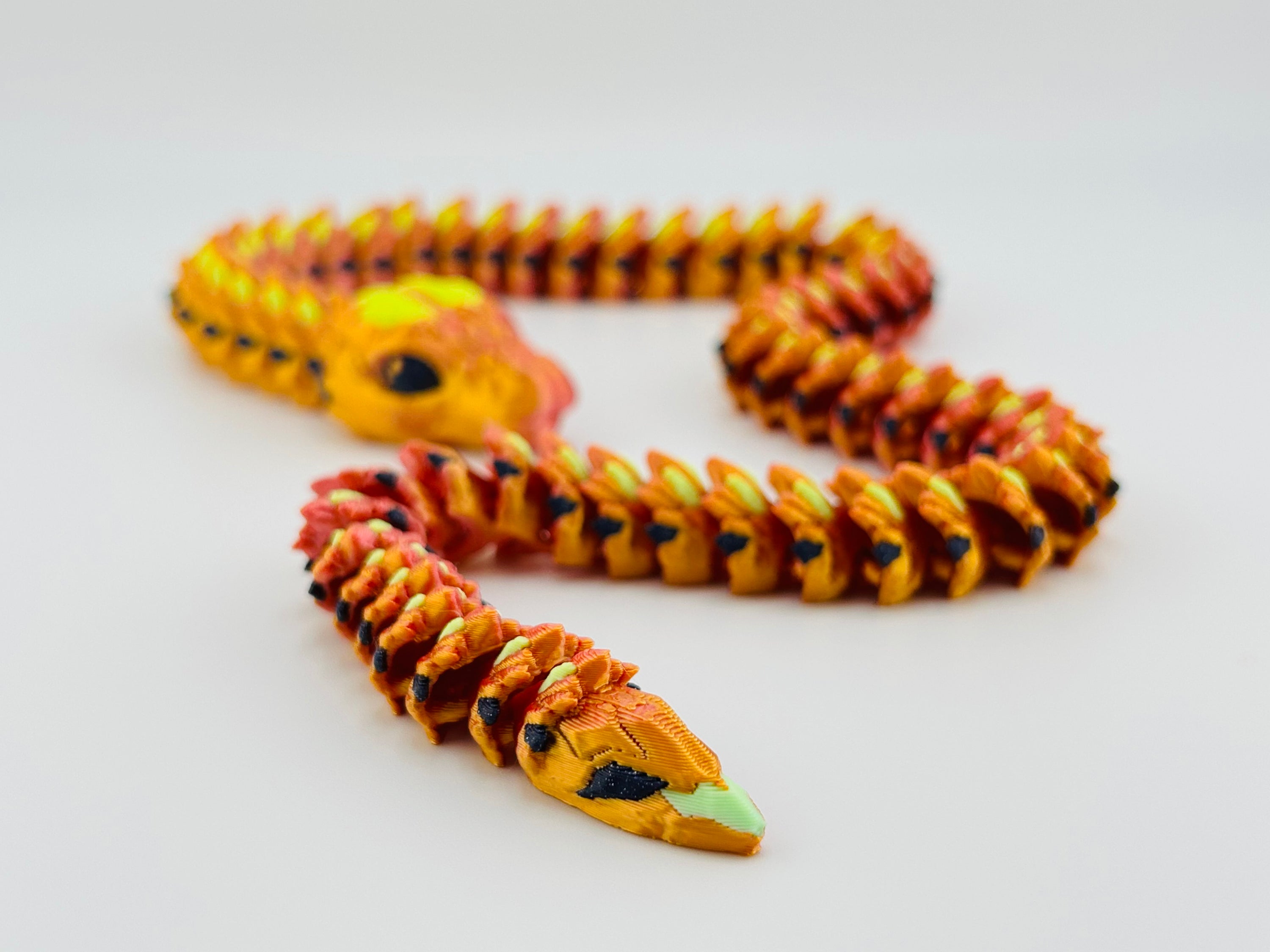 Crystal Snake Silk Pink Fidget Toy
