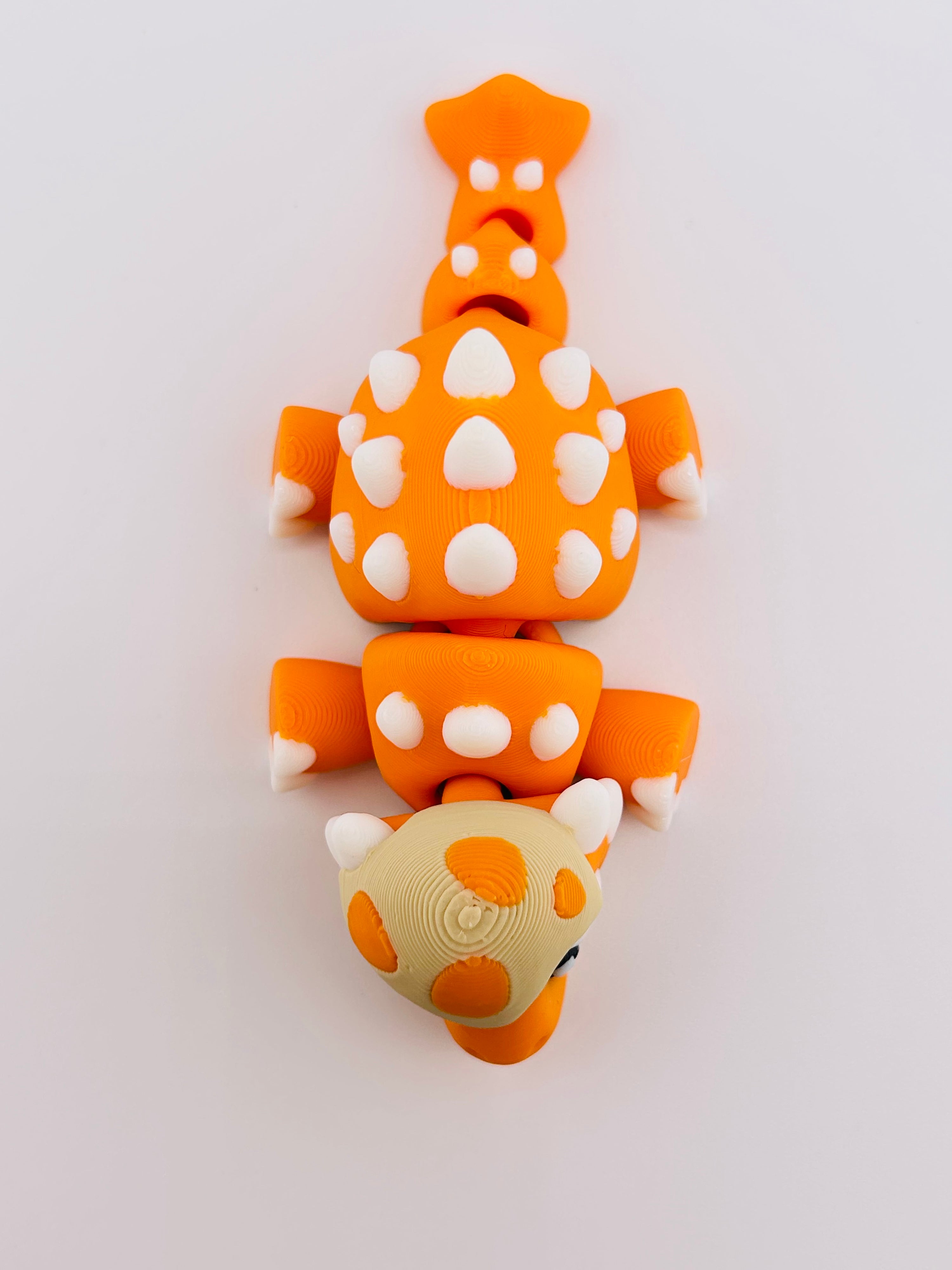 Baby Ankylosaurus Orange Tan Fidget
