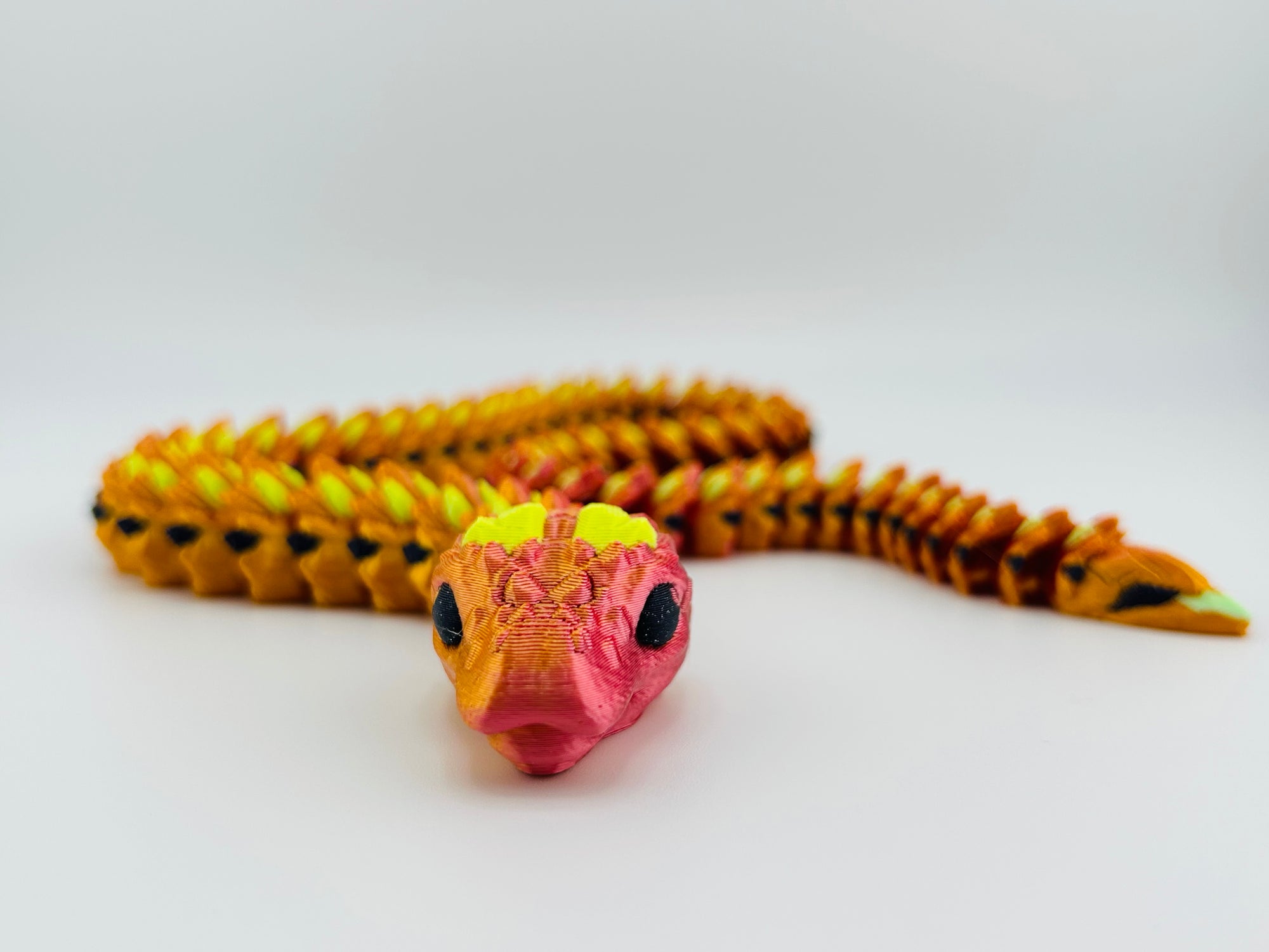 Crystal Snake Silk Pink Fidget Toy