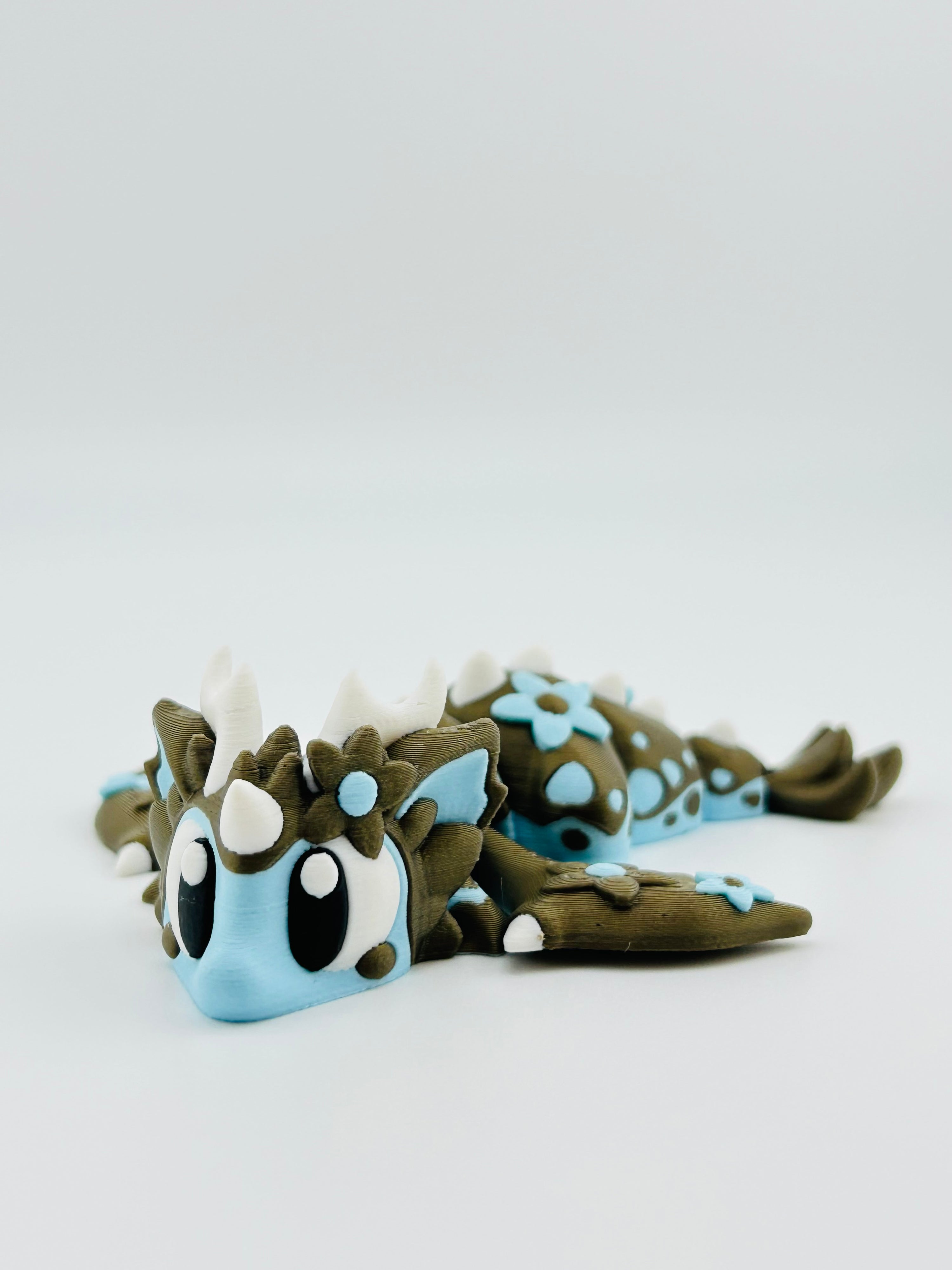 Blossom Dragon Blue And Gold