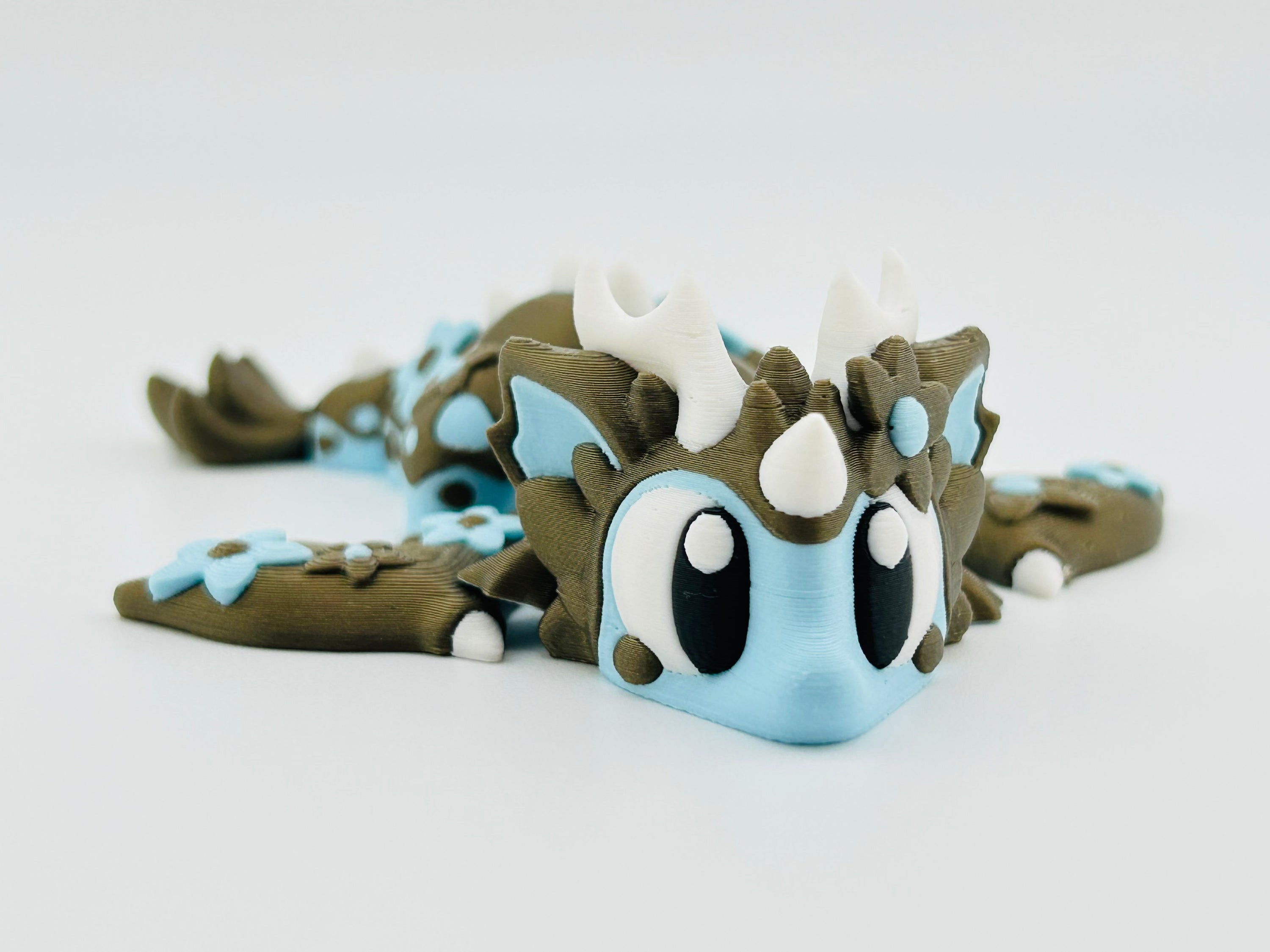 Blossom Dragon Blue And Gold