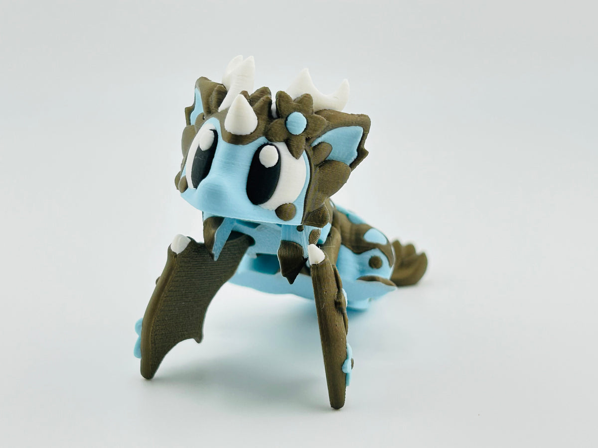 Blossom Dragon Blue And Gold Fidget Toy